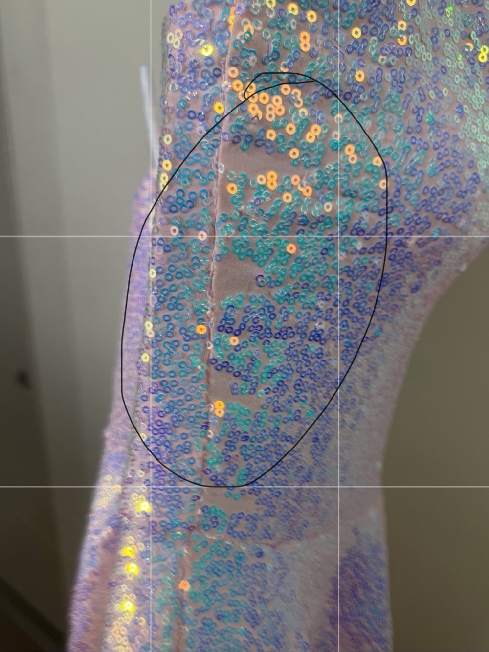 BlackMilk Sparkle Sparkle Blush Iridescent Sequin Skater Dress S *FLAWS/READ* - Picture 16 of 16